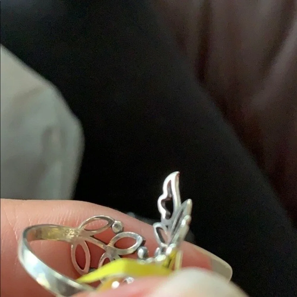 Leaf ring in sterling silver size 7